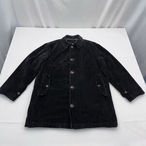 Corneliani‎ Corduroy Oversize Coat Jacket Mens 50 IT Chore Barn Car Brown Button